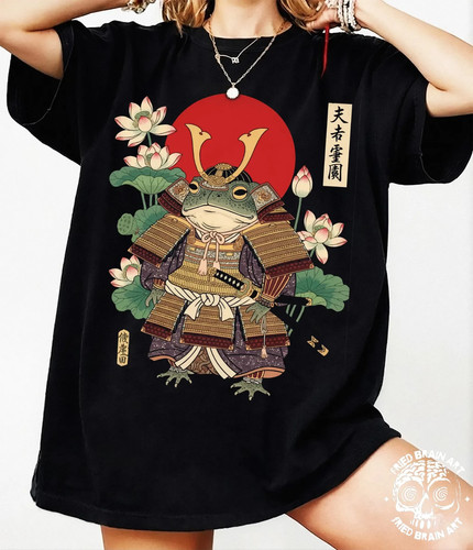 Frog samurai shirt japanese - t-shirt:,