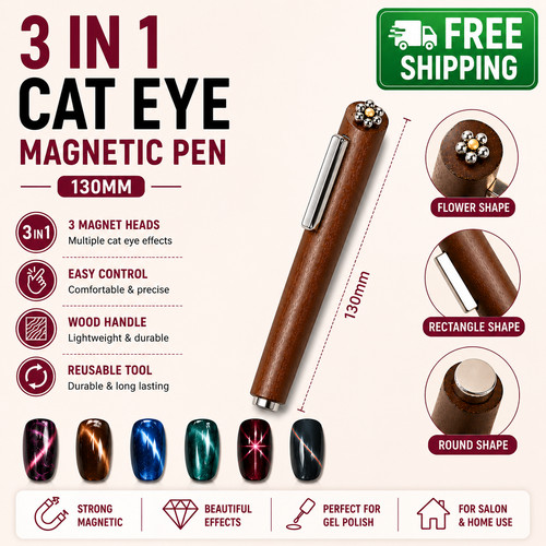 Magnetic cat eye - cat, nail