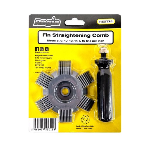 Regin fin straightening - fin, comb