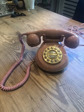THE KNIGHTSBRIDGE ASTRAL RETRO PUSH BUTTON VINTAGE PINK TELEPHONE PHONE