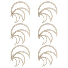  18PCS Macrame Hoops: Wooden