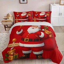 Santa Claus Sleigh Red Suit