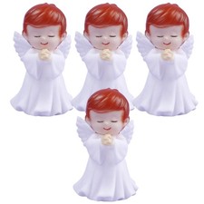 4pcs Praying Angel Statues