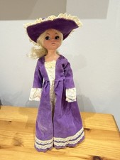 Stunning Pedigree 1980 Sindy Doll Nostalgia Regency Gown Bonnet & Shoes VGC