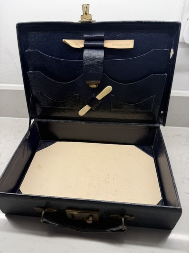 Antique leather writing case - antique,