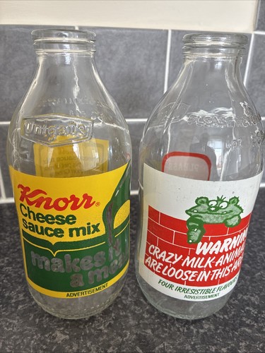 Unigate vintage glass milk - vintage,