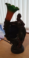 Widdop Bingham Crosa 1995 art deco lamp with mirror featuring woman and child