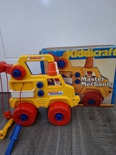 Vintage Kiddicraft Master Mechanic Playset Boxed Rare Plastic Truck 1984