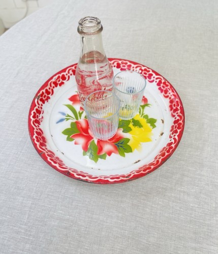 Enamel metal circular - , drinks