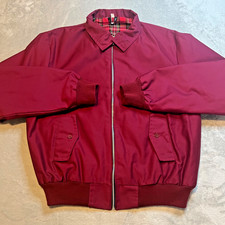 Vintage Made in UK Harrington Jacket Men’s Size XL Burgundy Red Mod Casuals VGC
