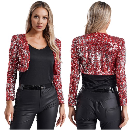 Women sequin jacket long - sequin,