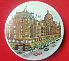 A.G HACKNEY - HARRODS - PORCELAIN LIDDED POT / TRINKET DISH - STAFFORDSHIRE 