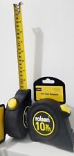 2x Rolson 10 meter Measurement Tape Measure Auto Lock Mechanism Metal Belt Clip