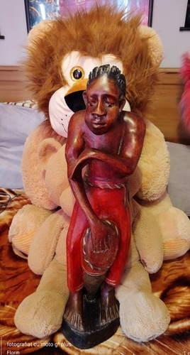 Hand carved wood jamaican - wood,