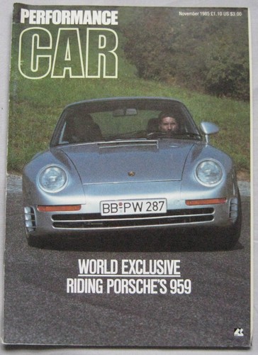 Performance car 1985 - performance, 11/1985