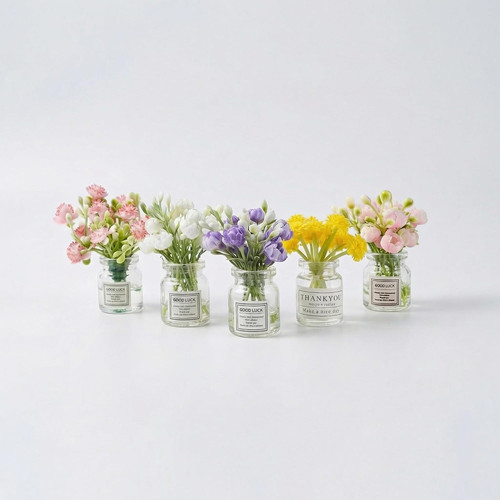 5pcs mini glass - mini, flower