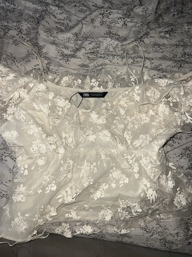 Zara summer cream crop - , top