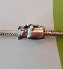 Chamilia 925 sterling Silver Sleeping Cat charm bead