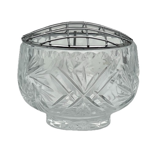 Vintage crystal posy rose - crystal, posy/rose