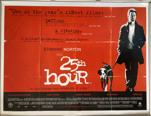 Cinema poster 25th hour - 25th,