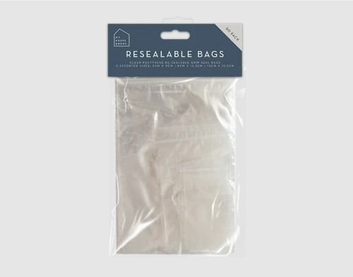 Clear resealable grip seal - resealable,