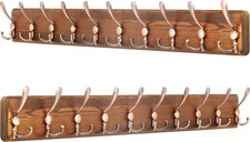 Set of 2 Brown Wooden Wall