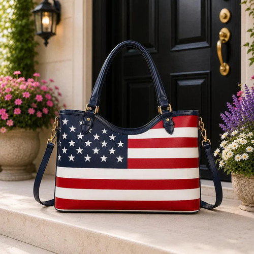 Handmade usa flag tote - usa,