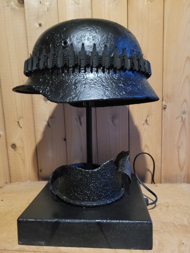 German helmet lamp - german,