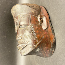 African Head Hand-Carved