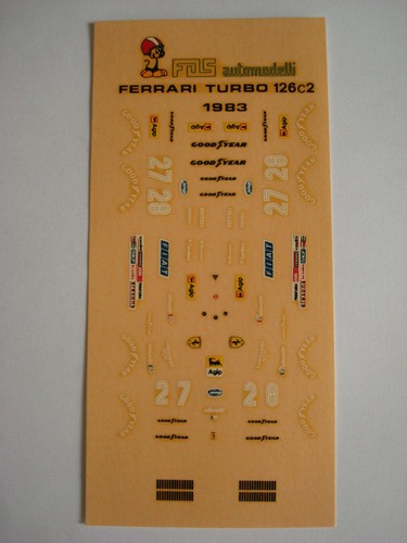 Calcas dec ferrari - 1/43, 126
