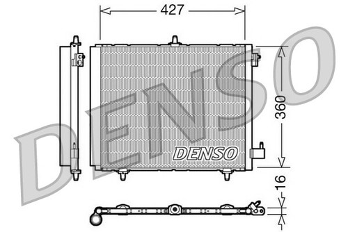 Denso dcn21009 condenser air - dcn21009,