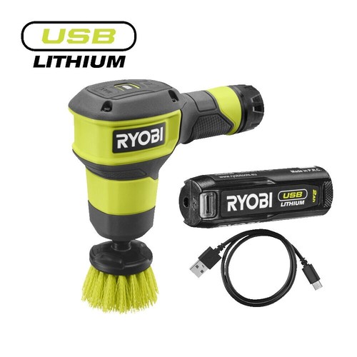 Ryobi usb lithium - scrubber, kit