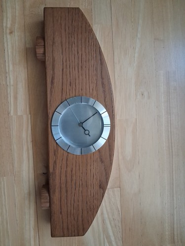 Battery oak clock - battery,
