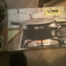 Lodge LCC3 Cast Iron 3.2 Quart Combo Cooker