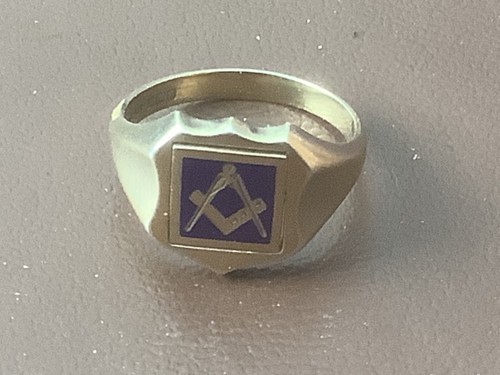 Masonic swivel signet - , ring
