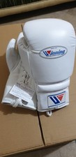 Winning boxing glove 12 oz MS-400 lace-up leather Pro type Black Red White Blue