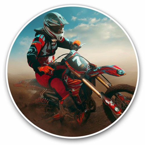 Vinyl stickers 10cm red - 2,