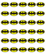 30x Batman Logo Cupcake