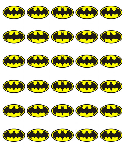 30x batman logo cupcake - 30x,