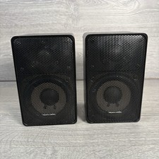 Realistic Minimus 7 40-2030C Black Bookshelf Speakers 40W Cast Metal in Japan