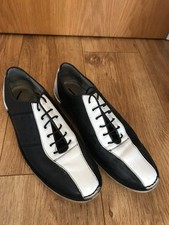 Delicious Junction Mens Watts Mod Bowling Shoes EU 45 UK 11 Black White Leather