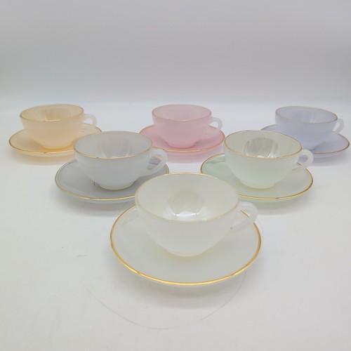 Arcopal opale cups and - opale, saucers