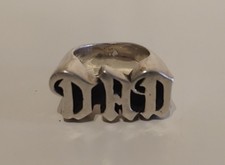 The Great Frog Large Dad Ring. 92.5 sterling silver. Size Q½/8½ 26.2 grams.Great