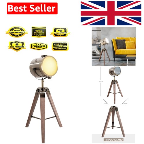 Vintage brass tripod table - tripod,