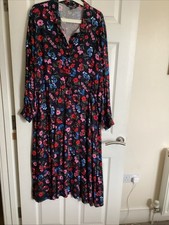 Bonmarch Size 18 Blue Shirtwaister