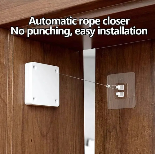 1pc automatic drawstring door - 1pc,
