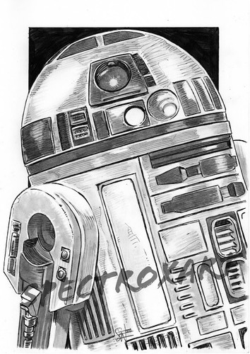 Original art by - art, "r2-d2"