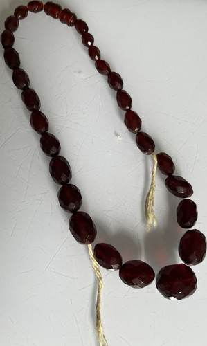 Antique cherry red bakelite - cherry,