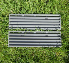 Pair of Thetford Fridge Winter Vent Covers Grey Caravan Motorhome 437mm x 130mm