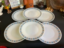 RETRO 60'S/70'S JAJ PYREX Milk Glass “CHELSEA” Plates 